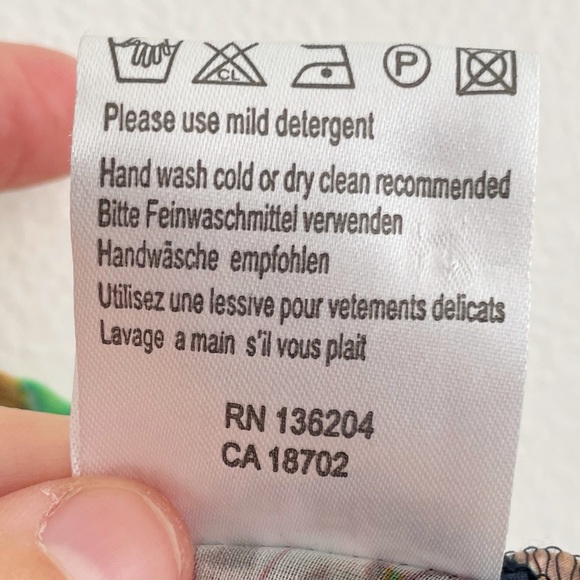 Georg Roth Butterfly Print Button Down Shirt Artsy Art to Wear colorful bold L - Picture 11 of 12